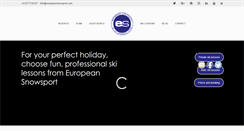 Desktop Screenshot of europeansnowsport.com